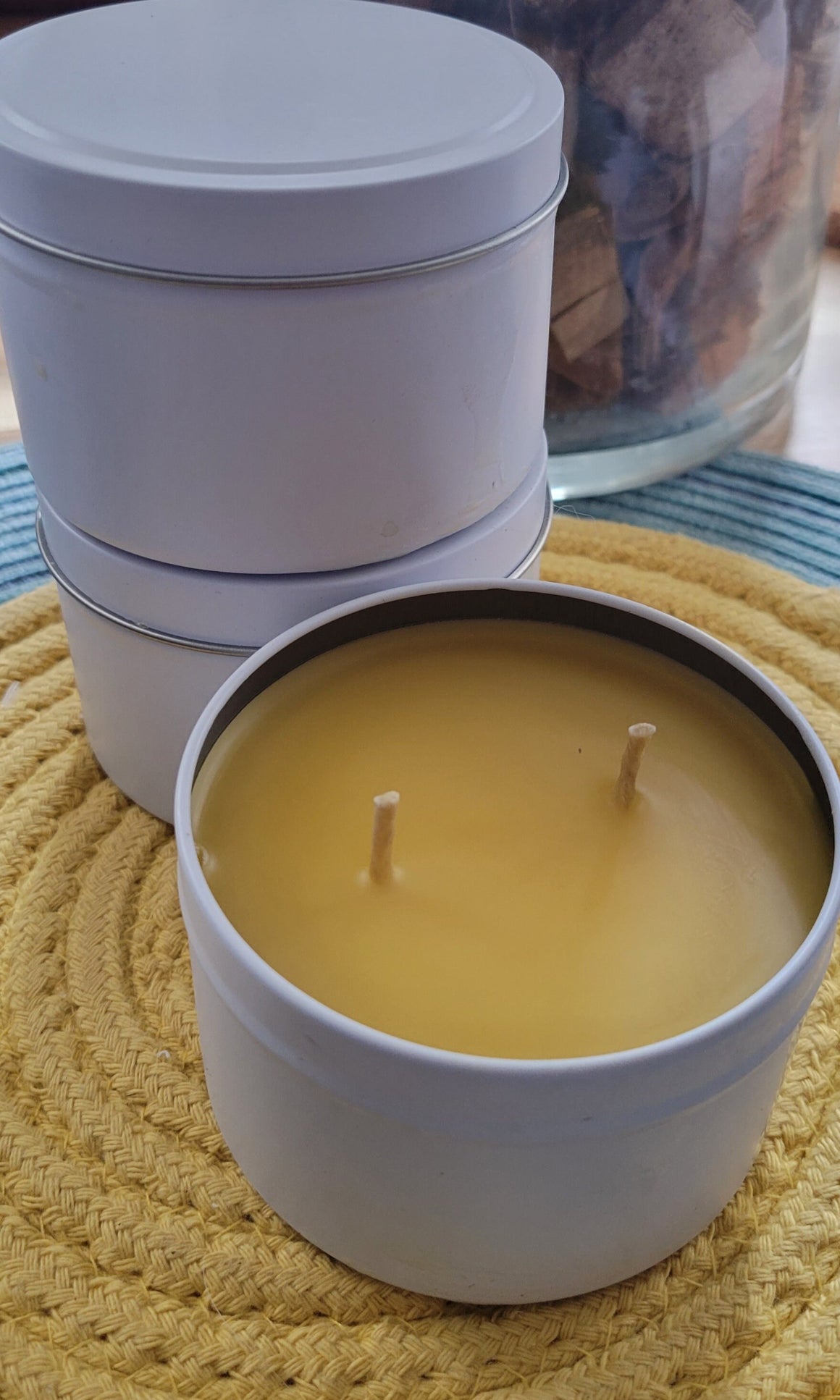 Beeswax candle